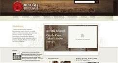 Desktop Screenshot of bellek.beyoglu.bel.tr